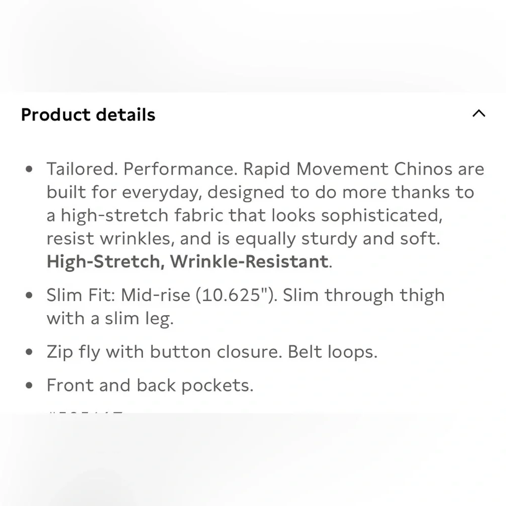 Banana Republic Slim Rapid Movement Chino
